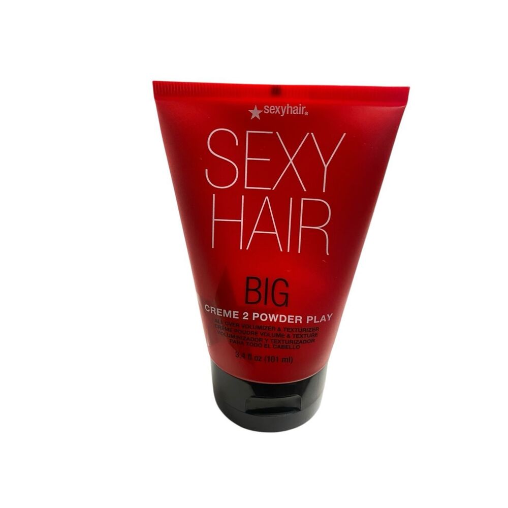 Sexy Hair “Big” Creme 2 Powder Play 3.4 oz – All-Over Volumizer & Texturizer New